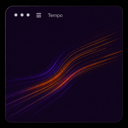 Tempo – fliessende Linien als Symbol für schnelle Umsetzung